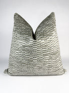 Grey and Spotted Teal Pillow Cover Love, Ravin Collection