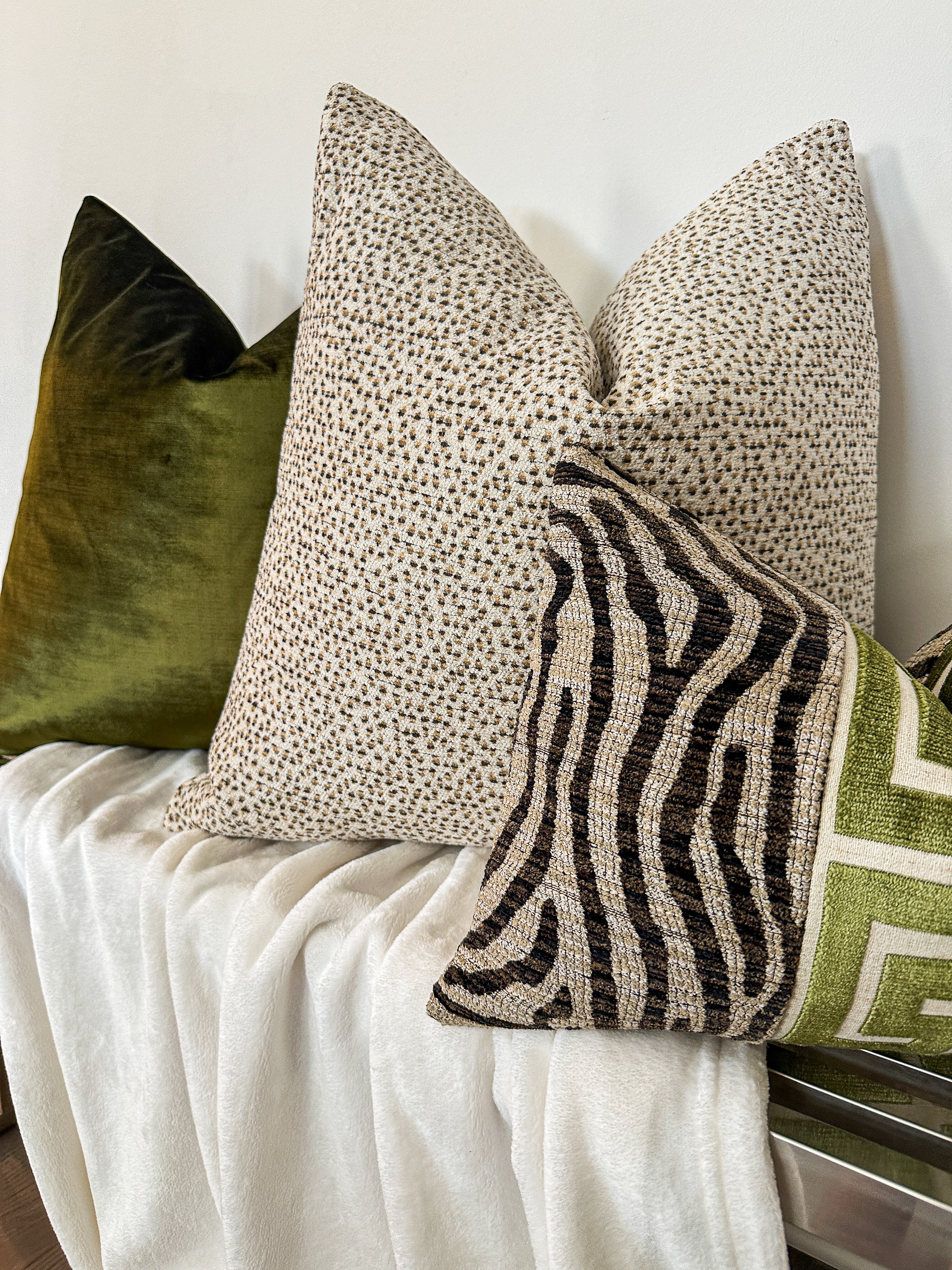 Neutral Stone Speckle Pillow Cover Love, Ravin Collection