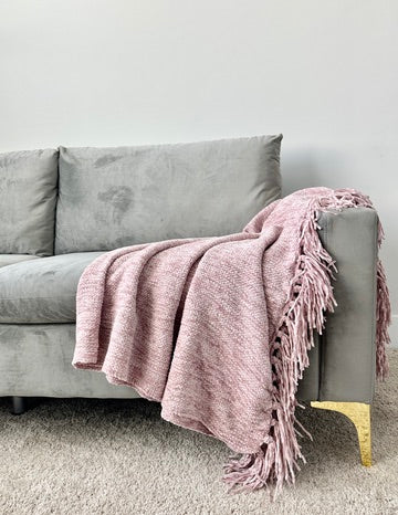 Blush Pink Chenille Luxury Throw Blanket – Love, Ravin Collection