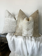 Champagne Leopard and Ivory Butterfly Pillow Cover Love, Ravin Collection