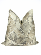 Beige Palm Sketch Pillow Cover Love, Ravin Collection