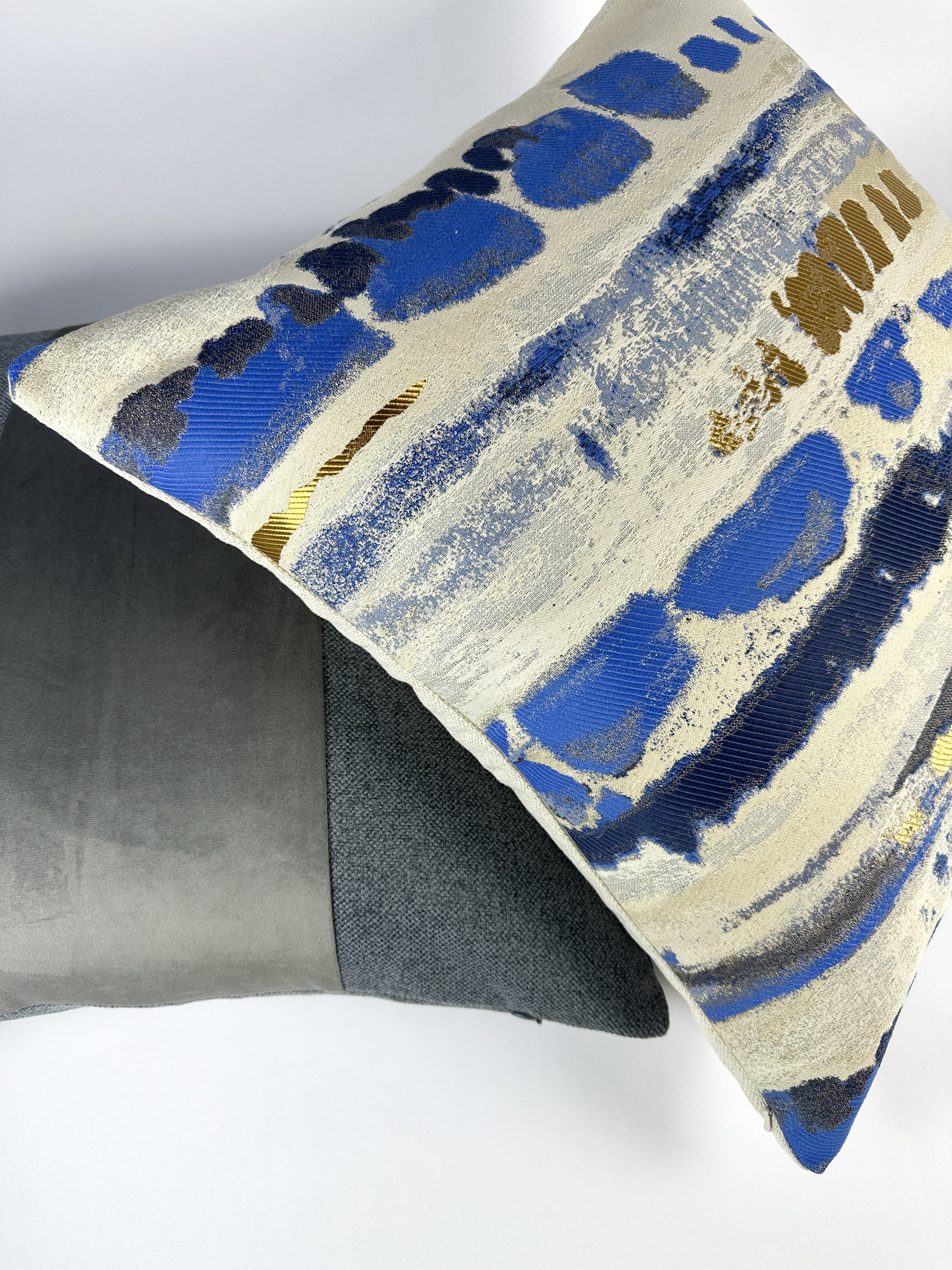 Charcoal Steel Monochrome Pillow Cover simple Love, Ravin Collection