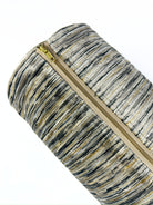 Taupe Velvet Rain Bolster Cover Love, Ravin Collection