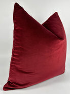 Garnet Red Velvet Pillow Cover Love, Ravin Collection