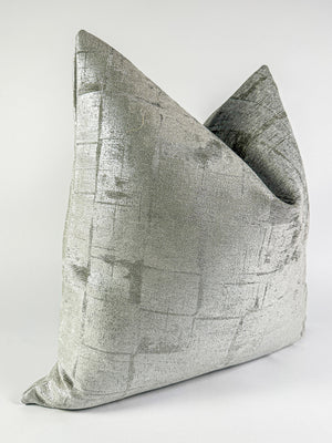 Silvery Patches Pillow Cover