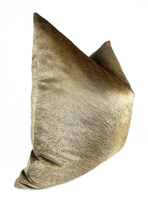 Beige Feathered Pillow Cover