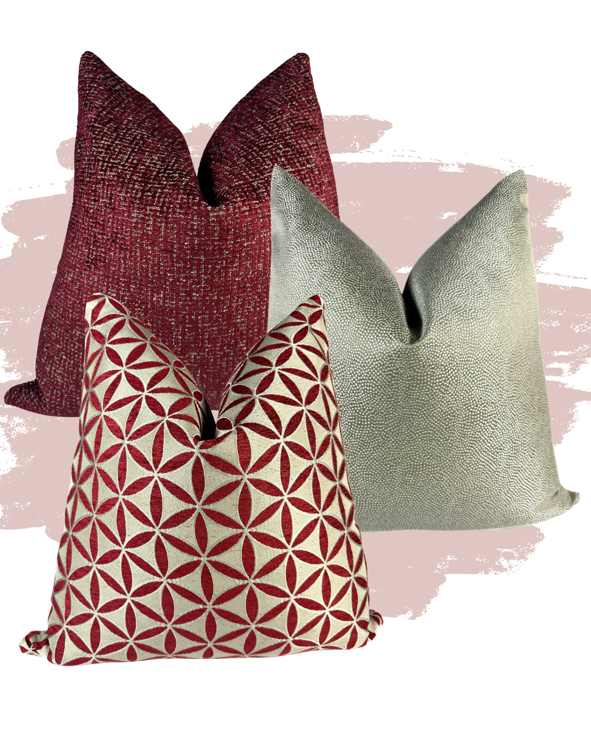 Very Berry Pillow Combo Love, Ravin Collection