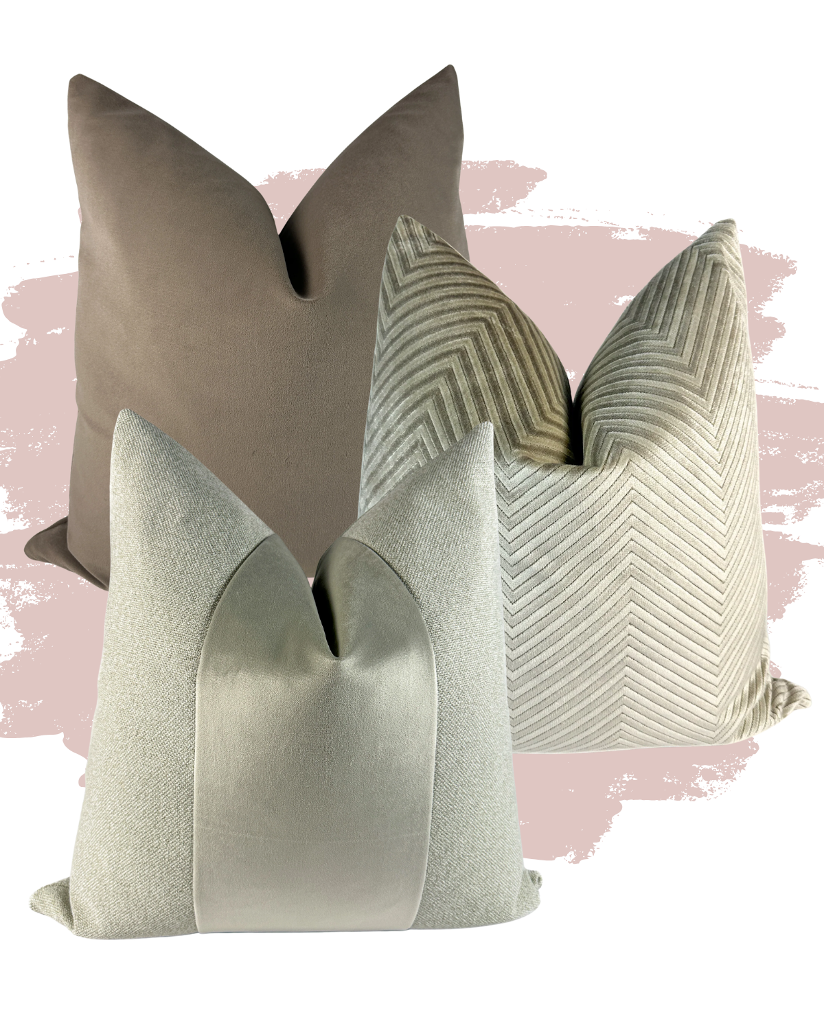 Modern Sandstone Pillow Combo Love, Ravin Collection