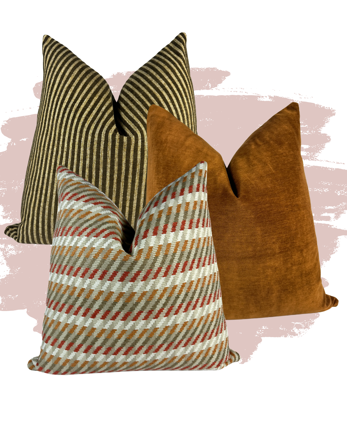 Harvest Stripe Pillow Combo Love, Ravin Collection