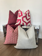 Magenta Sculpture Pillow Cover Love, Ravin Collection