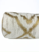 Gold and White Tilework Bolster Cover Love, Ravin Collection