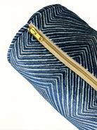 Royal and Light Blue Chevron Bolster Cover Love, Ravin Collection