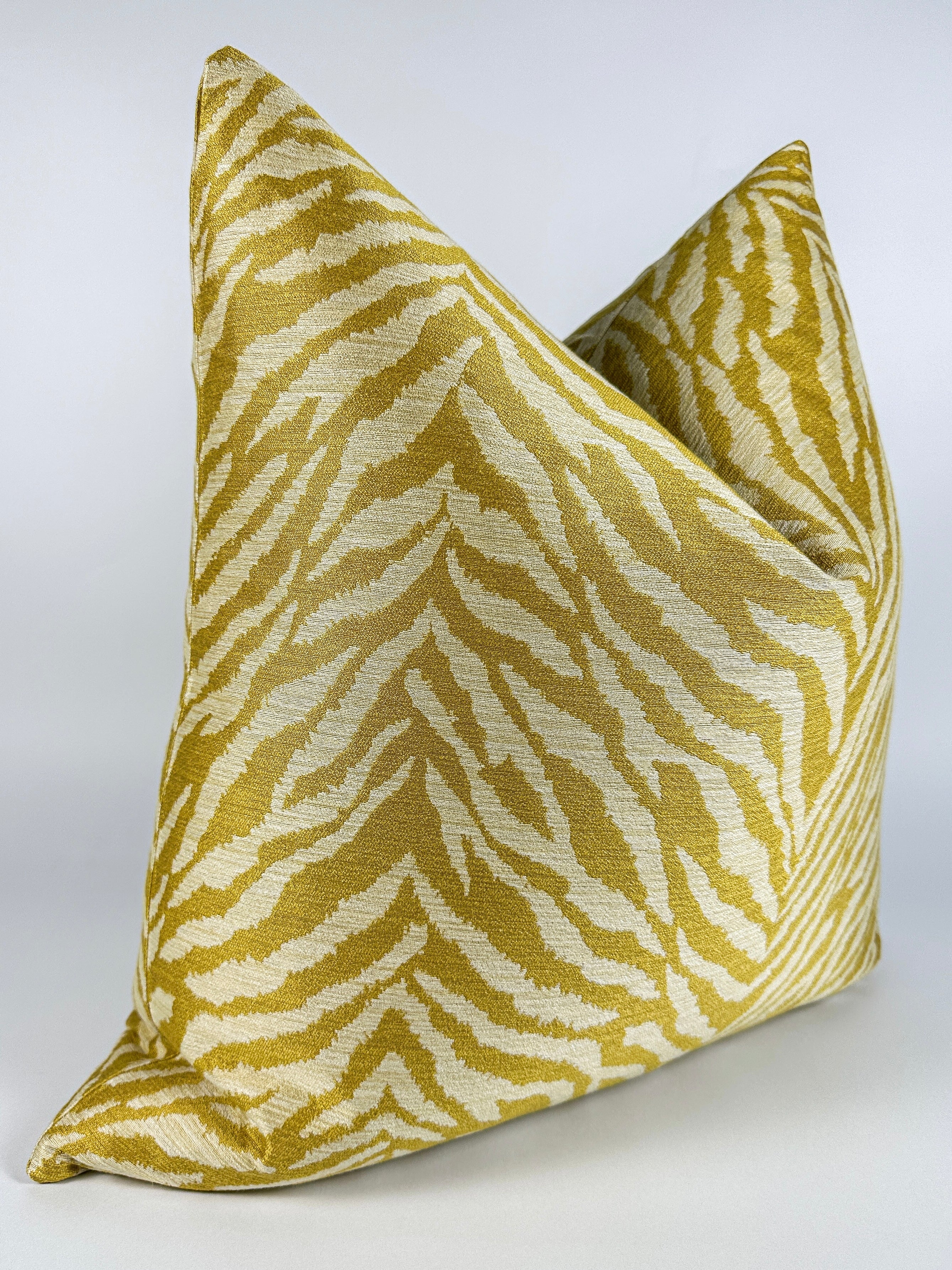 Yellow Zebra Print Pillow Cover Love, Ravin Collection