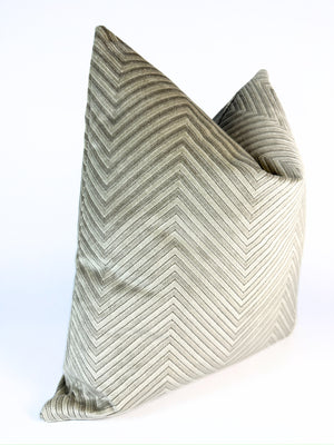 Metallic Chevron Pillow Cover