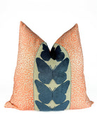 Salmon Leopard and Ocean Butterfly Pillow Cover Love, Ravin Collection