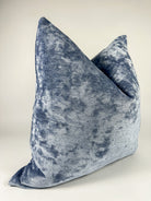 Periwinkle Velvet Pillow Cover simple Love, Ravin Collection