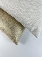 Metallic Gold and Ivory Pillow Cover simple Love, Ravin Collection