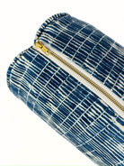 Royal Blue Lines Bolster Cover Love, Ravin Collection