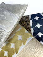 Champagne Leopard and Ivory Butterfly Pillow Cover Love, Ravin Collection