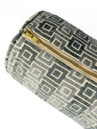 Grey Lattice Bolster Cover Love, Ravin Collection