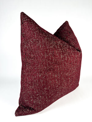 Burgundy Scatter Pillow Cover