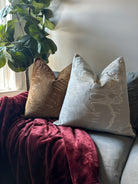 Grey and Beige Mirage Pillow Cover Love, Ravin Collection