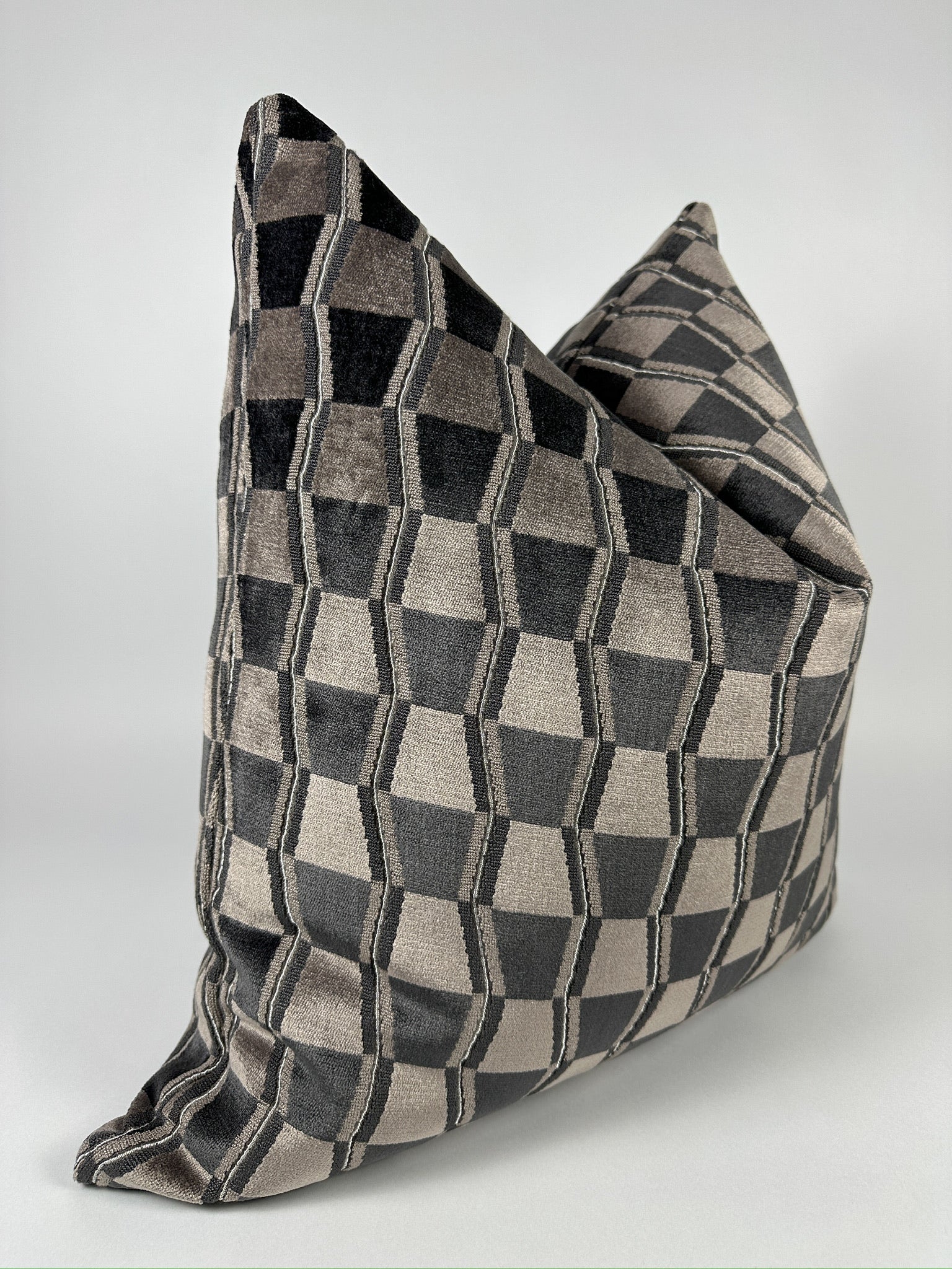 Black and Grey Zig Pillow Cover simple Love, Ravin Collection