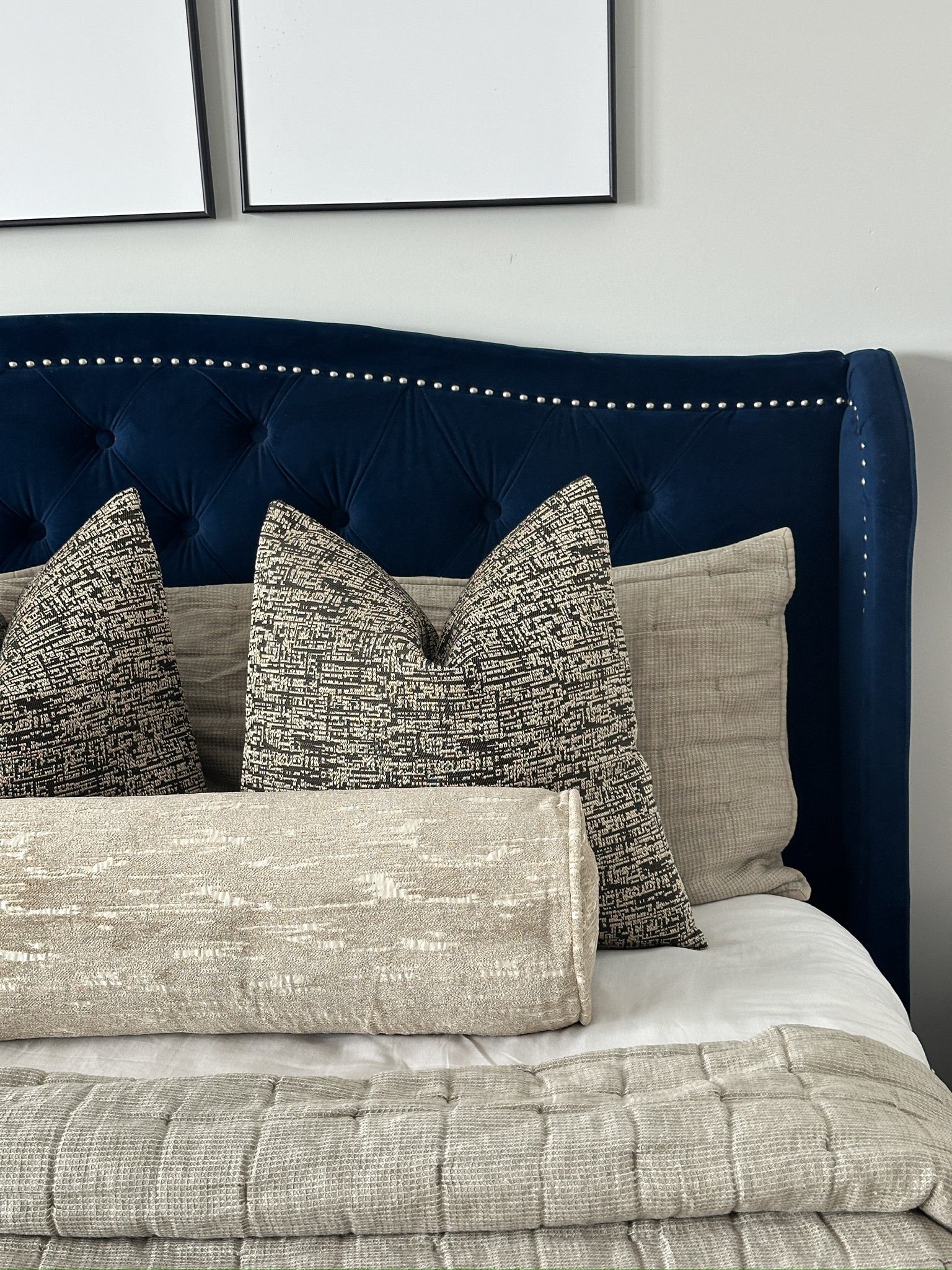 Golden Sand Gentle Ripple Bolster Cover Love, Ravin Collection