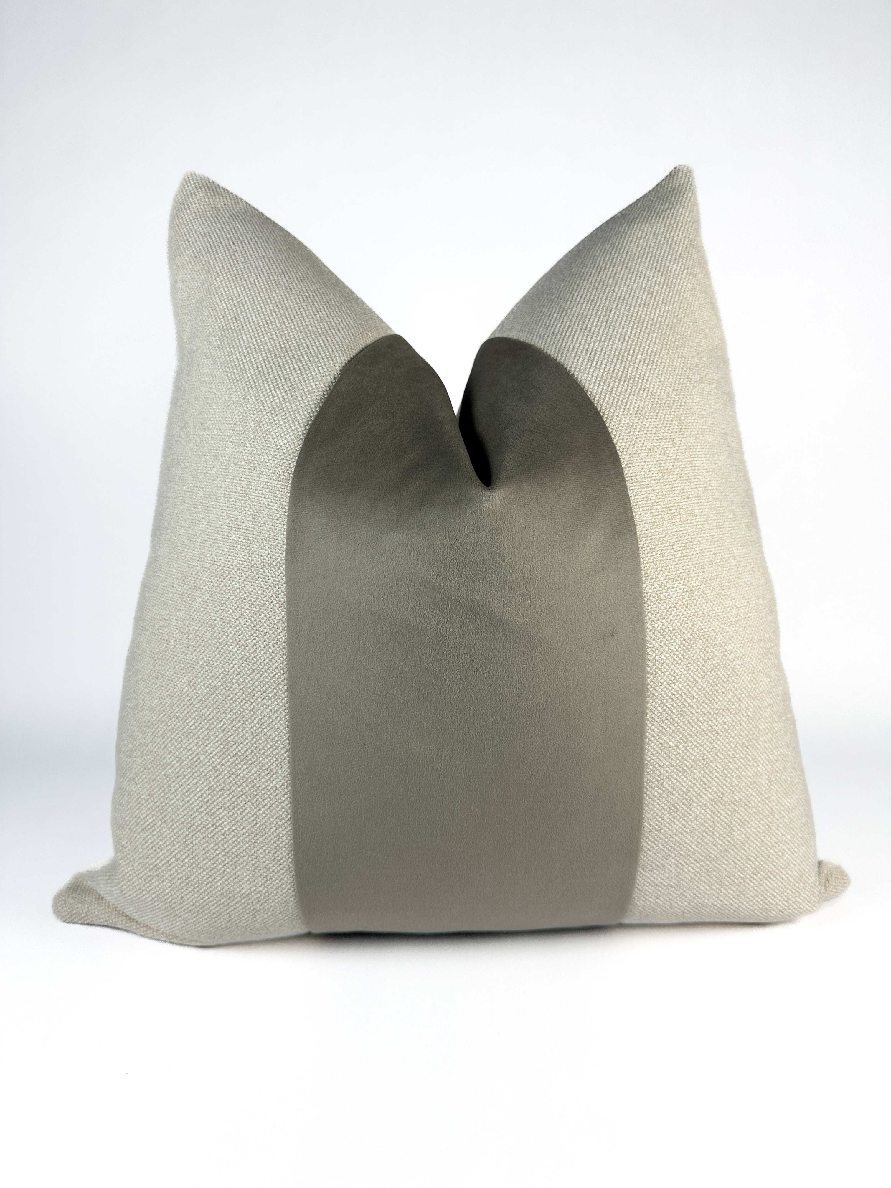 Warm Clay Panel Pillow Cover simple Love, Ravin Collection