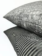 Grey Steps Velvet Pillow Cover simple Love, Ravin Collection