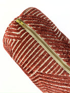 Cranberry Chenille Raker Bolster Cover Love, Ravin Collection