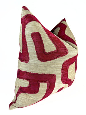 Magenta Sculpture Pillow Cover