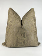 Chocolate Brown Maze Pillow Cover Love, Ravin Collection