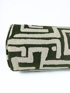 Moss Green Ethnic Maze Bolster Cover Love, Ravin Collection