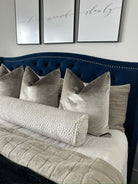 Ivory Snow Dots Bolster Cover Love, Ravin Collection