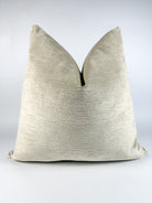 Beige Strie Velvet Pillow Cover Love, Ravin Collection