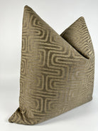 Chocolate Brown Maze Pillow Cover Love, Ravin Collection