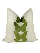 Natural and Olive Butterfly Pillow Cover Love, Ravin Collection