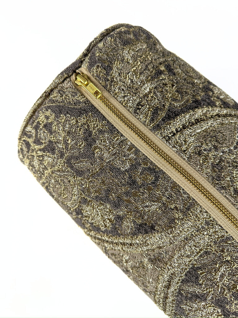 Bronze Paisley Bolster Cover Love, Ravin Collection