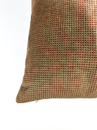 Bronze Rust Squares Pillow Cover Love, Ravin Collection