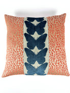 Coral Leopard and Ocean Butterfly Pillow Cover Love, Ravin Collection