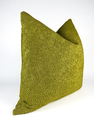 Citron Boucle Pillow Cover