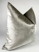 Silver Silk Velvet Pillow Cover simple Love, Ravin Collection
