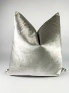 Silver Silk Velvet Pillow Cover simple Love, Ravin Collection