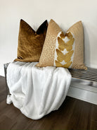 Gold Leopard and Midas Butterfly Pillow Cover Love, Ravin Collection