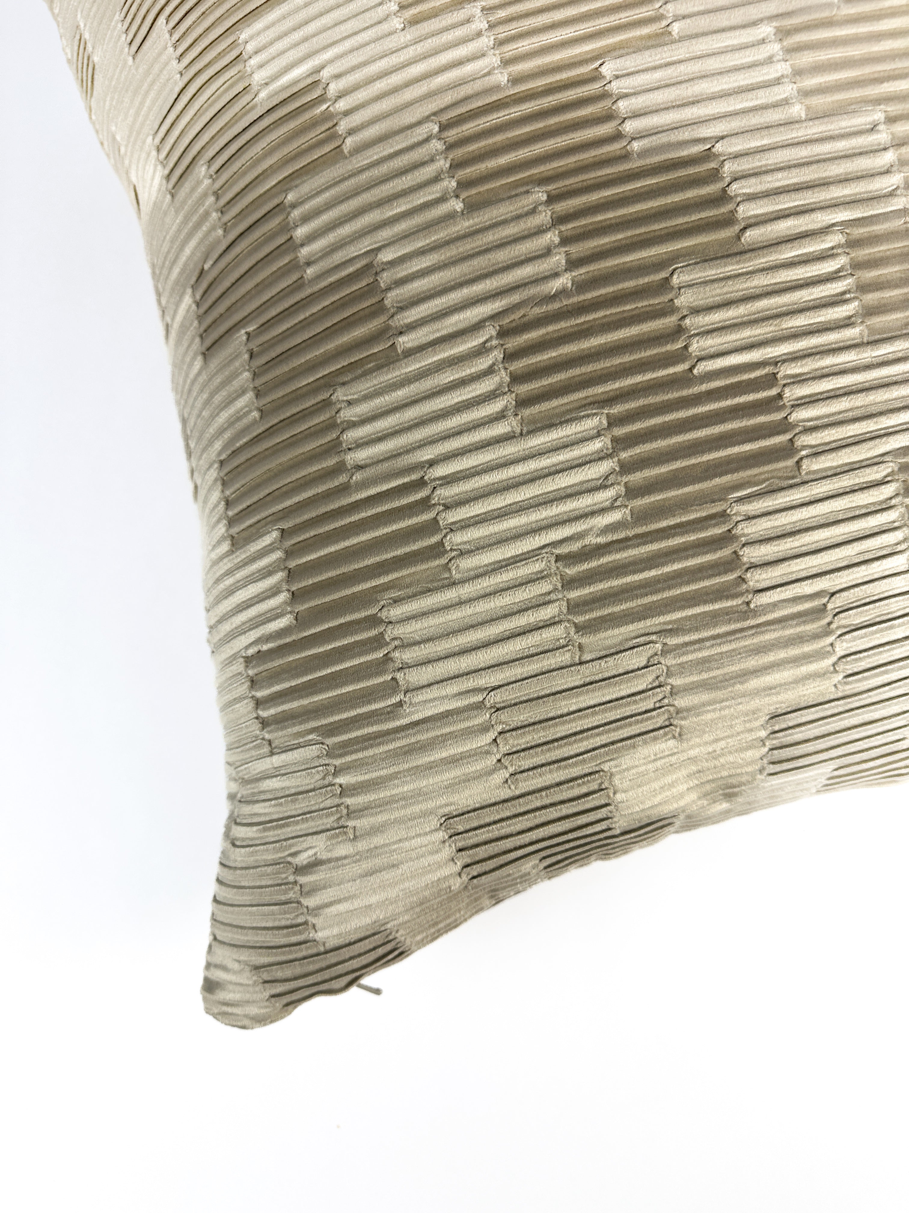 Warm Champagne Stacks Pillow Cover Love, Ravin Collection