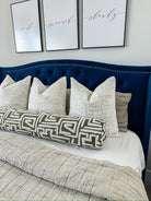 Moss Green Ethnic Maze Bolster Cover Love, Ravin Collection