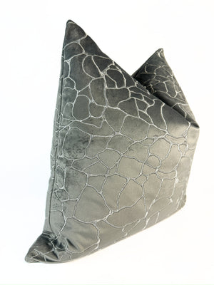 Grey Shatter Pillow Cover
