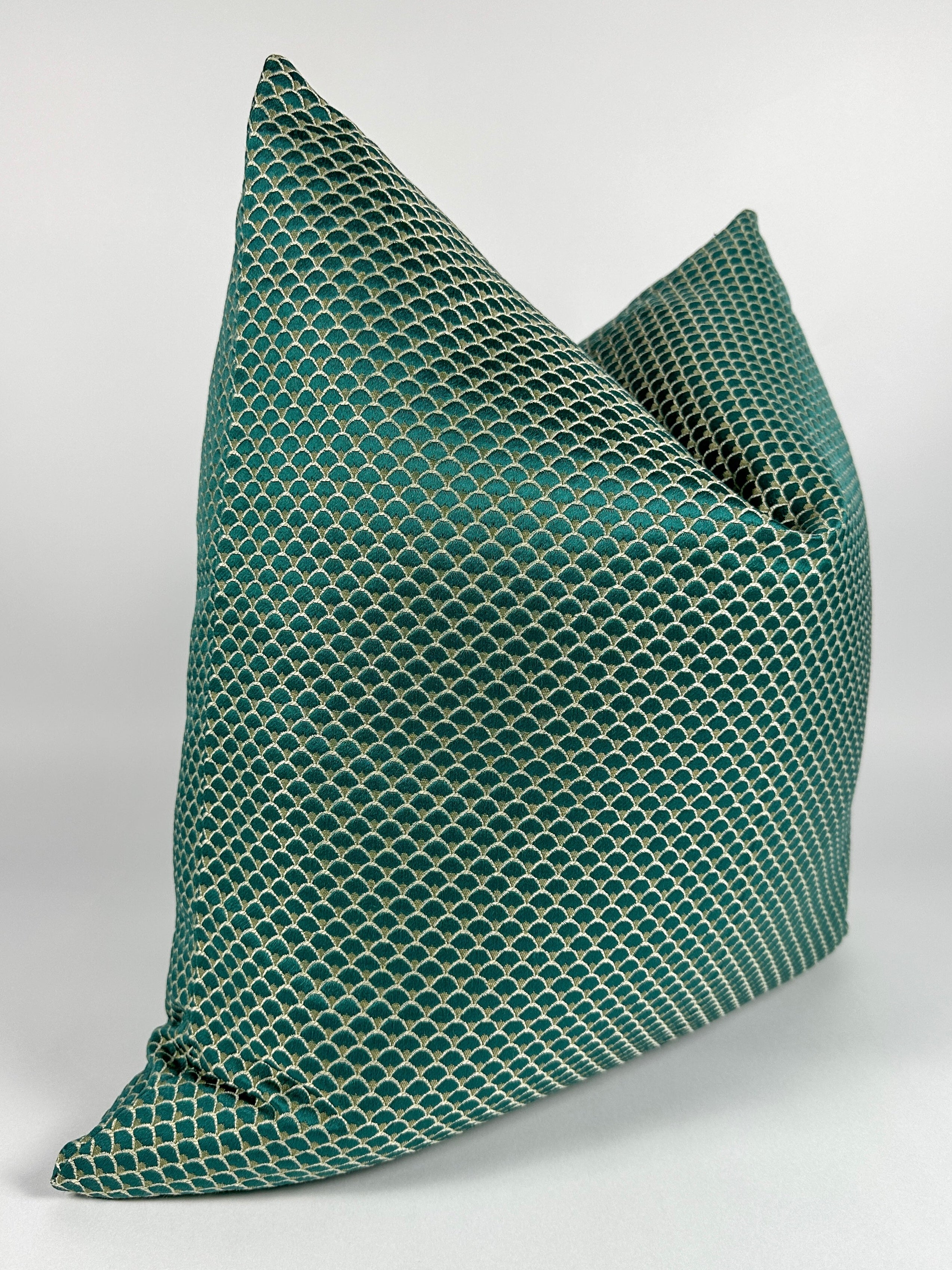 Metallic Teal Sea Shells Pillow Cover simple Love, Ravin Collection