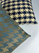 Pastel Blue Houndstooth Pillow Cover simple Love, Ravin Collection